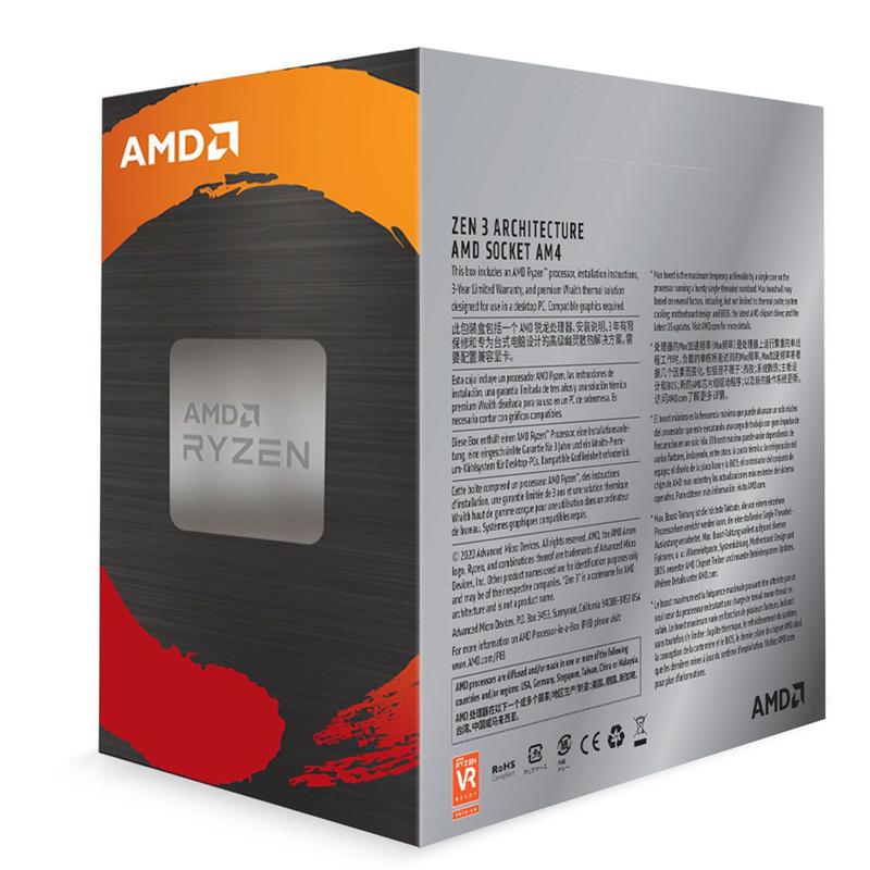 Processador AMD Ryzen 5 5600X, 3.7GHz (4.6GHz Turbo) 6-Cores/12T